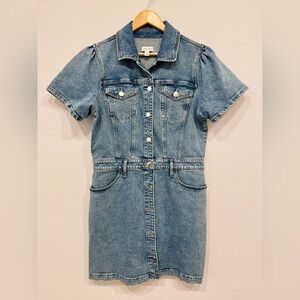 ON-34th Denim Button-Up Dress